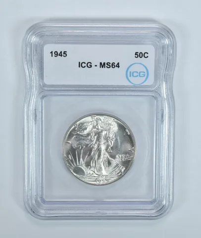 1945 Walking Liberty Half Dollar MS64 ICG