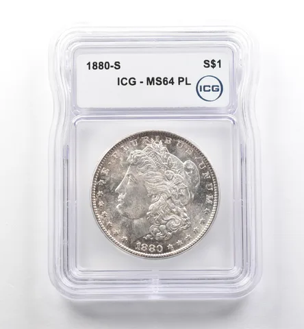 1880-S Morgan Silver Dollar MS64 PL ICG *7483