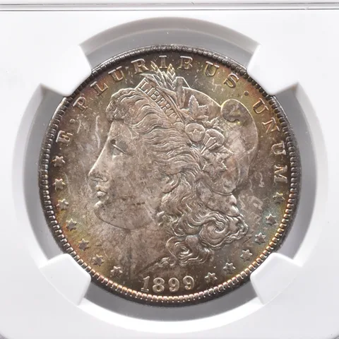 1899-O Morgan Silver Dollar MS64 NGC Beautiful Tone *2411