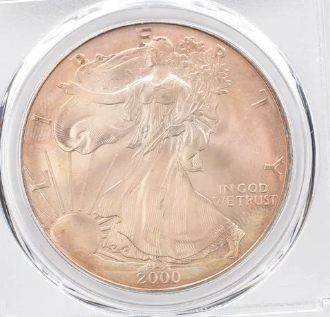 2000 American Silver Eagle MS68 PCGS Beautiful Tone *1188