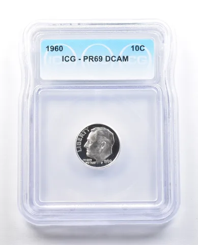1960 Roosevelt Dime PR69 DCAM ICG *7469