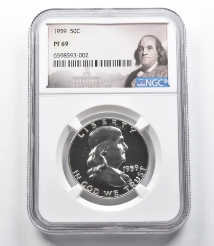1959 Franklin Half Dollar PF69 NGC Special Label