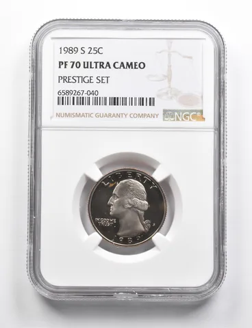 PF70 UCAM 1989-S Washington Quarter Prestige Set NGC RARE PEDIGREE *9750