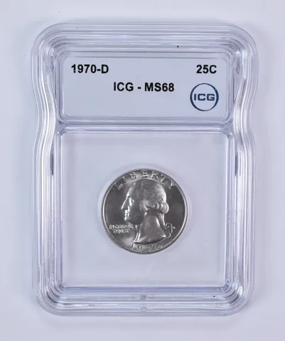 1970-D Washington Quarter MS68 ICG