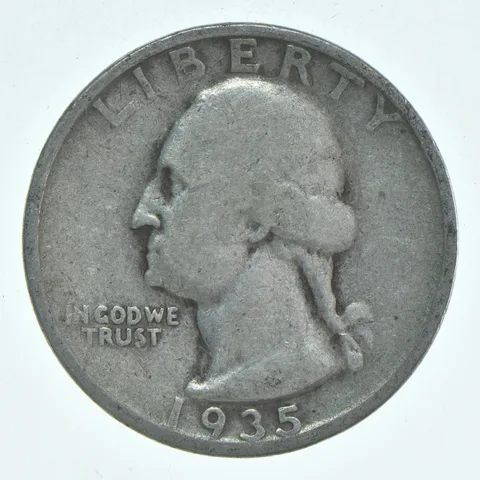 1935-S Washington Quarter Average Circ