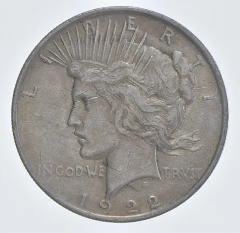 Better - 1922 Peace Silver Dollar - 90% US Coin *654