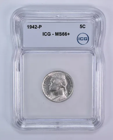 1942-P Jefferson Nickel MS66+ ICG