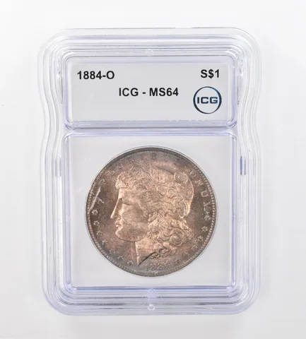 1884-O Morgan Silver Dollar MS64 ICG Beautiful Tone *1001