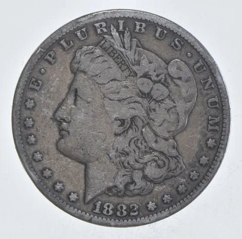 Early - 1882-S Morgan Silver Dollar - 90% US Coin *987