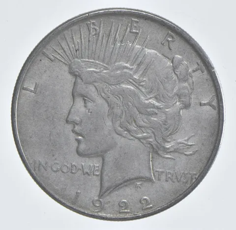 Better - 1922 Peace Silver Dollar - 90% US Coin *671