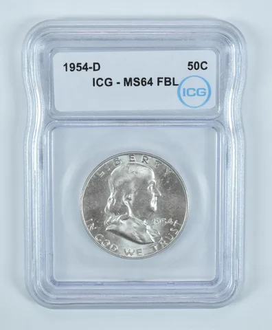 1954-D Franklin Half Dollar MS64 FBL ICG