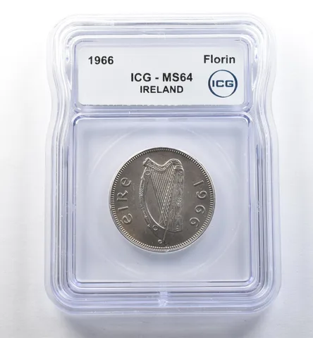 1966 Ireland Florin MS64 ICG *2561