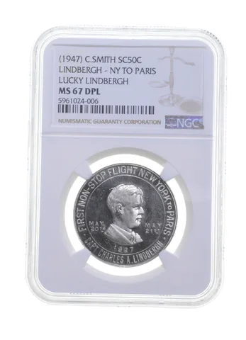 MS67 DPL (1947) Lindbergh Ny To Paris C.Smith So Called Half Dollar - NGC a5740