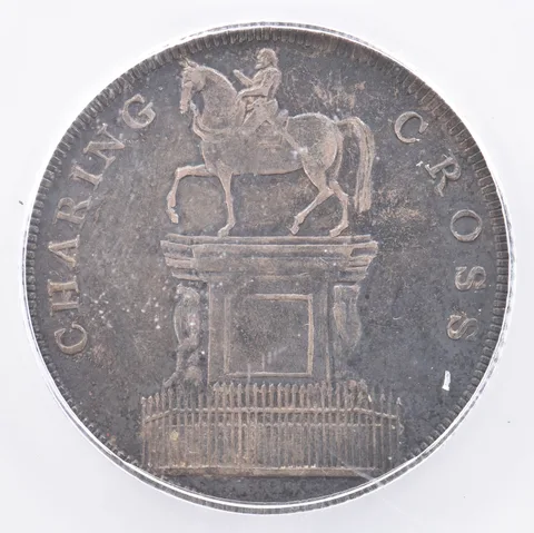 ND Middlesex England Charing Cross Shilling Token AU55 ICG Beautiful Tone *1970