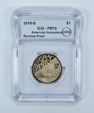 2018-S Innovation $1 Washington's Signature Reverse PR70 ICG