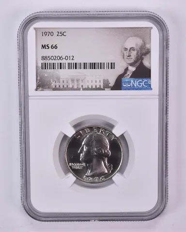 1970 Washington Quarter MS66 NGC Special Label