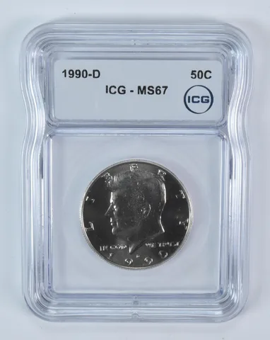 1990-D Kennedy Half Dollar MS67 ICG