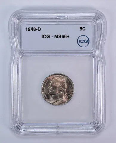 1948-D Jefferson Nickel MS66+ ICG