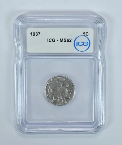 1937 Indian Head Buffalo Nickel MS62 ICG
