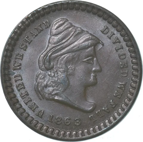 1863 Army & Navy Civil War Token *8265