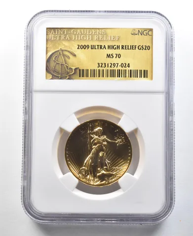 2009 $20 MMIX Gold Double Eagle Ultra High Relief MS70 NGC *3352
