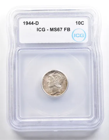1944-D Mercury Dime MS67 FB ICG *4032