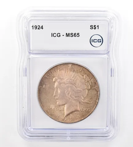 1924 Peace Silver Dollar MS65 ICG Beautiful Tone *7392