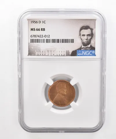 1956-D Lincoln Wheat Cent MS66 RB NGC Beautiful Tone *2931