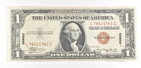 1935 A $1 Silver Certificate Hawaii Fr#2300 Nice AU Occupation WWII Note *9307