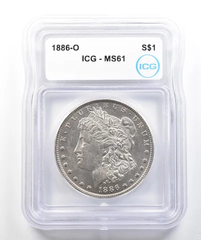 1886-O Morgan Silver Dollar MS61 ICG a9868