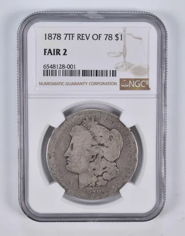 FAIR 2 1878 7TF Rev Of 78 Morgan Silver Dollar NGC *2366