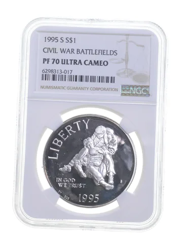 PF70 UCAM 1995-S Civil War Battlefield Commemorative Silver Dollar - NGC a5354