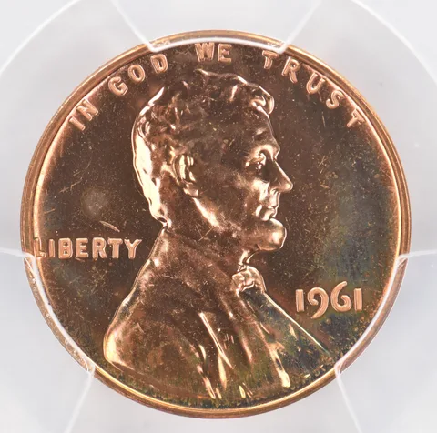 1961 Lincoln Memorial Cent PR65 RB PCGS Beautiful Tone *0964