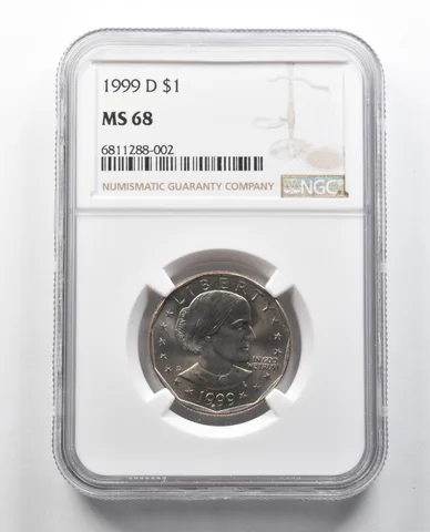 1999-D Susan B Anthony Dollar MS68 NGC