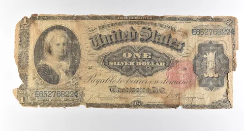 1891 $1 Silver Certificate Large Note Red Seal *3030