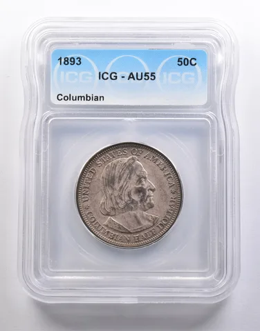 1893 Columbian Exposition Half Dollar AU55 ICG a6567