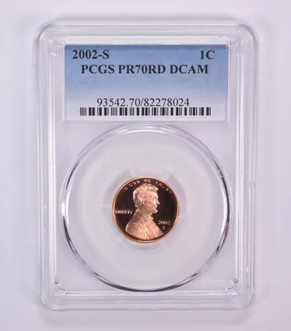 2002-S Lincoln Memorial Cent PR70 RD DCAM PCGS Blue Label
