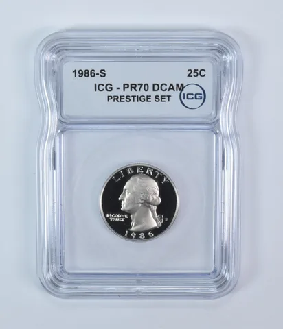 1986-S Washington Quarter Prestige Set PR70 DCAM ICG
