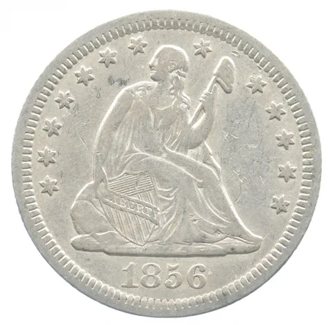 1856 Seated Liberty Quarter *4787