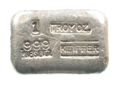 1 Troy Oz Silver Bar Keiffer *0757