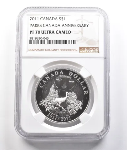 2011 Canada Silver Dollar Parks Canada Anniversary PF70 UCAM NGC *3821