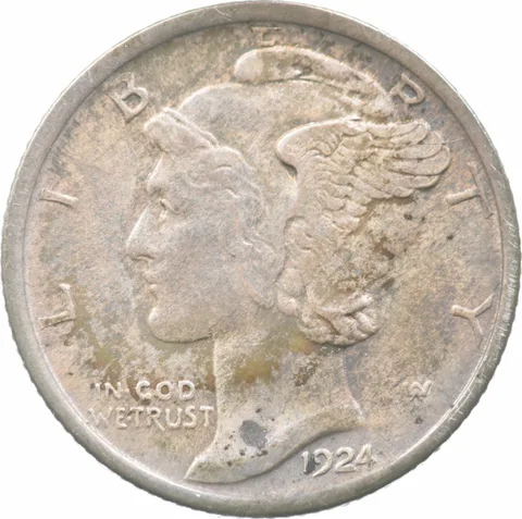 1924 Mercury Dime a1881