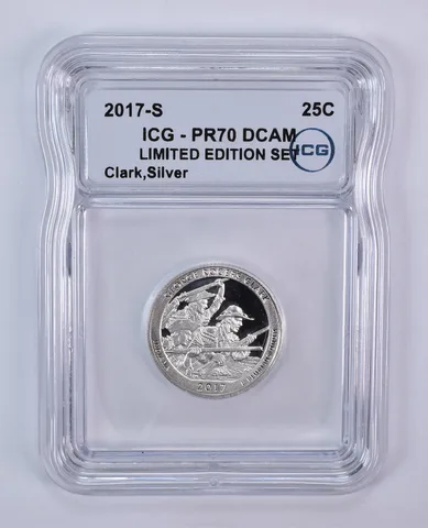 2017-S ATB Quarter George Rogers Clark Silver Limited Edition Set PR70 DCAM ICG