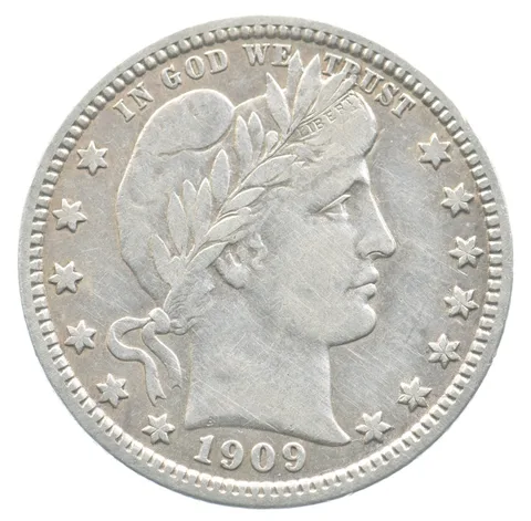 1909-D Barber Quarter *4777