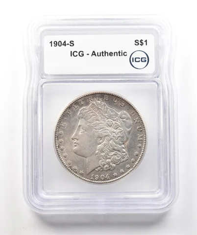 1904-S Morgan Silver Dollar Authentic ICG a4302