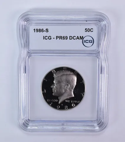 1986-S Kennedy Half Dollar PR69 DCAM ICG