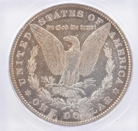 1882-O/S Morgan Silver Dollar Genuine ICG Beautiful Tone *2162