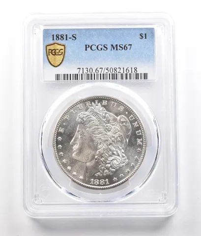 1881-S Morgan Silver Dollar MS67 PCGS *0820