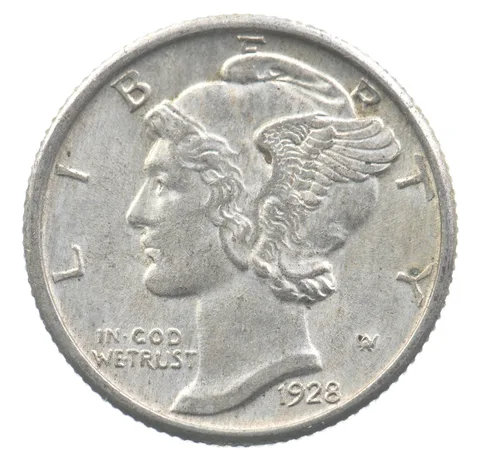 1928 Mercury Dime *6333