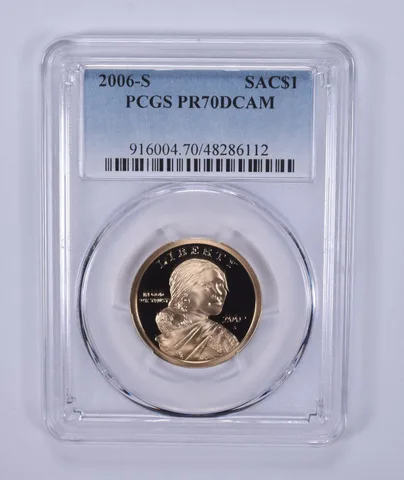 2006-S Sacagawea $1 PR70 DCAM PCGS Blue Label